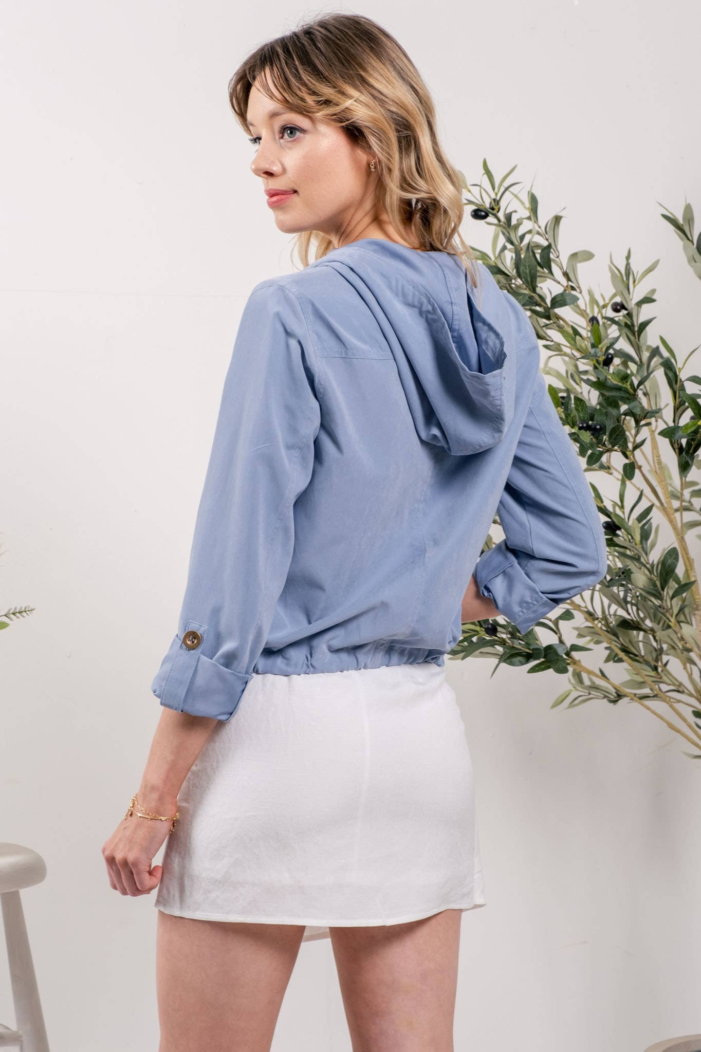 Blu Pepper - Vente Veste – femme - VESTE À CAPUCHE ZIPPÉE À BOUTON-PRESSION PLUS16