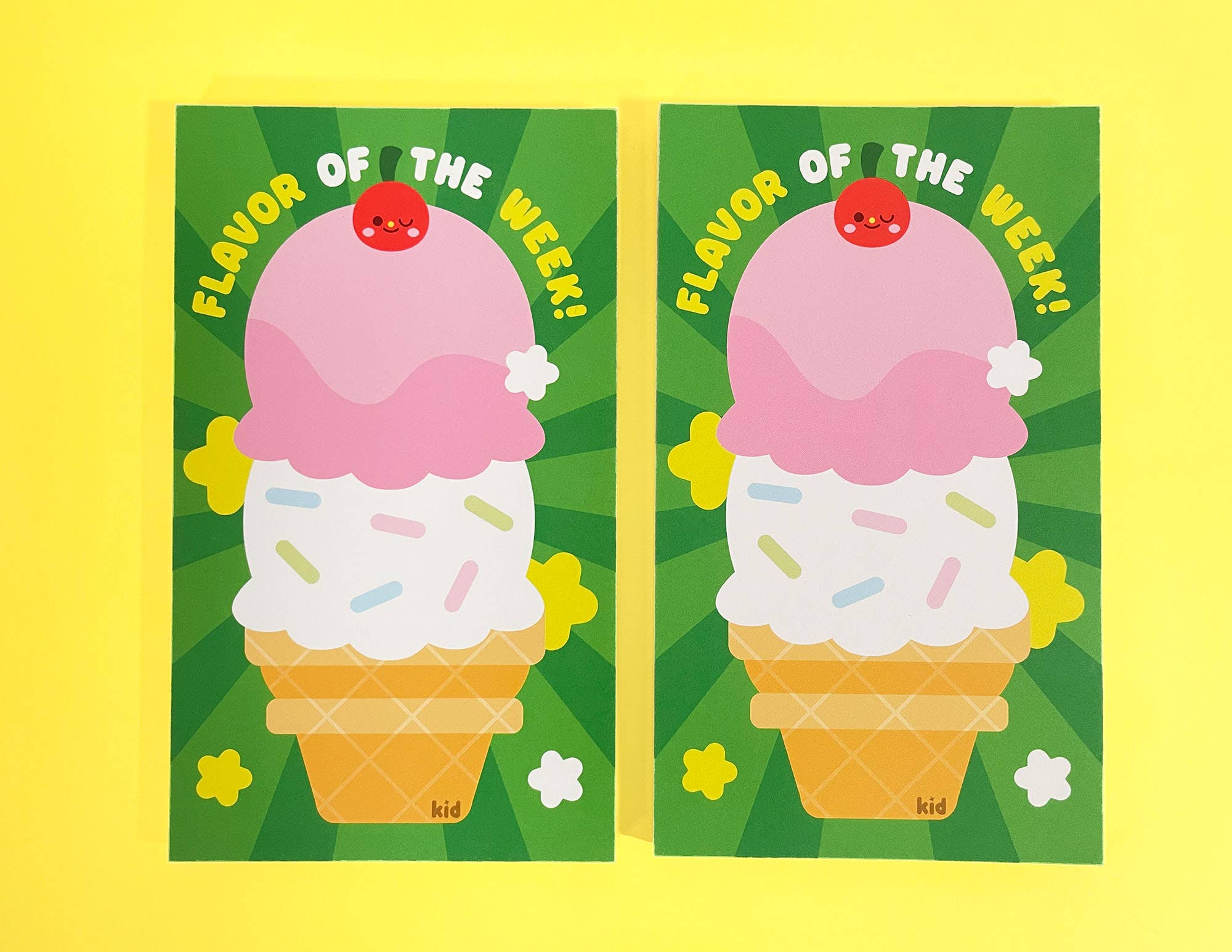 Kidnichols - Wholesale Notepad - Flavor of the Week Notepad | Ice Cream | Kawaii Stationery2