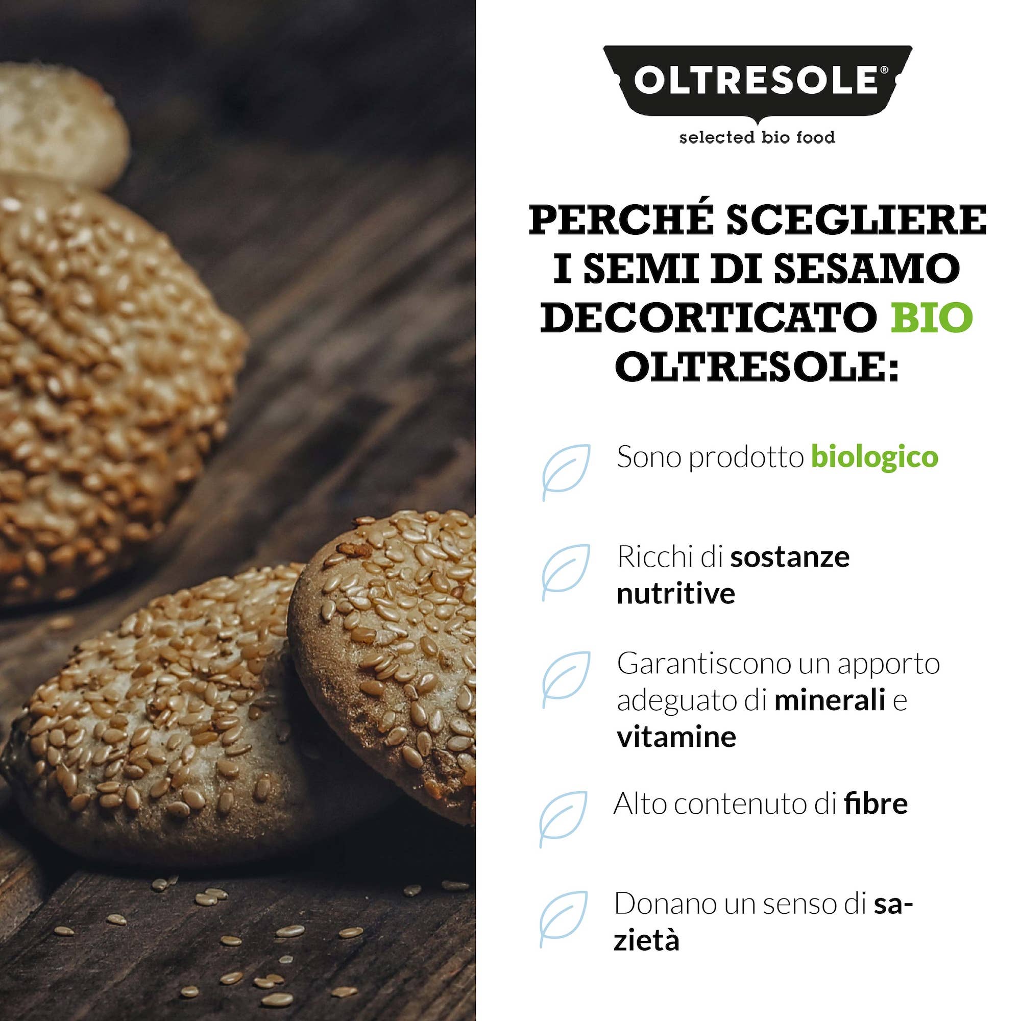 Oltresole - Venta al por mayor Semillas/granos - SEMILLAS DE SÉSAMO DESCORTEZADO BIO 3 Kg4