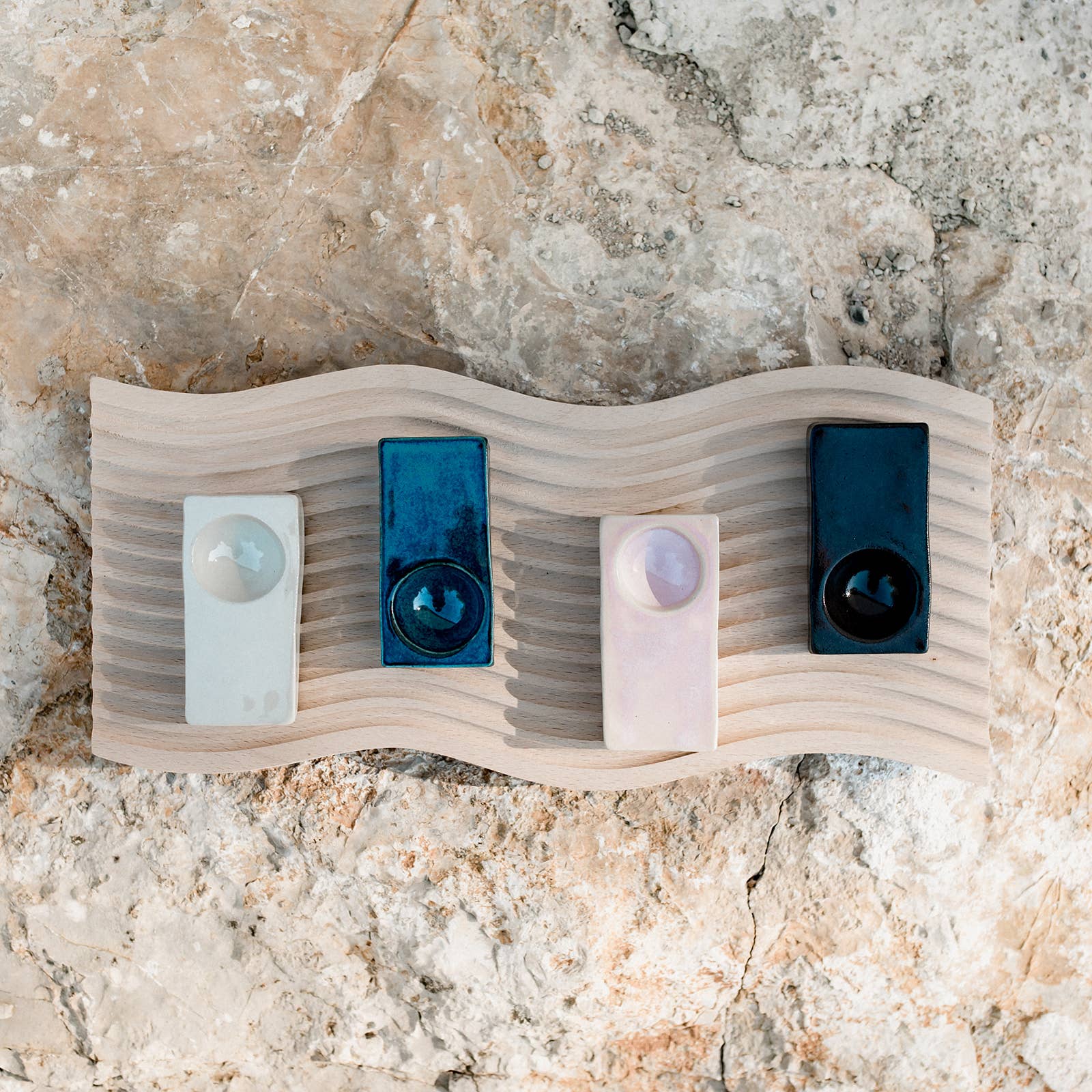 Claycraft - Wholesale Egg Cup/Holder - Handmade minimalist rectangular egg cup8