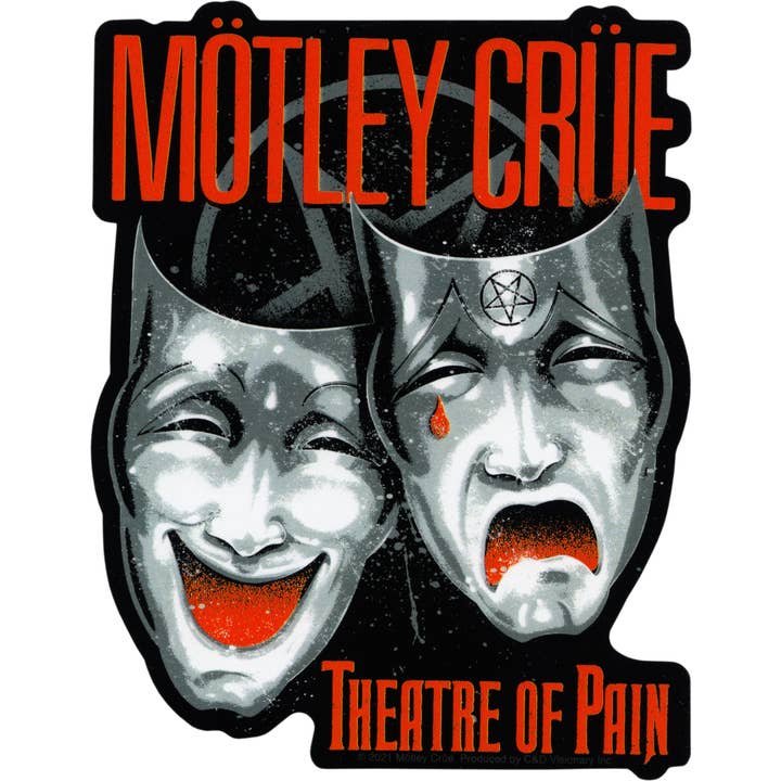 Adesivo Motley Crue - Copertina dell'album «Theatre Of Pain» per la vendita all'ingrosso da parte di Square Deal Recordings & Supplies