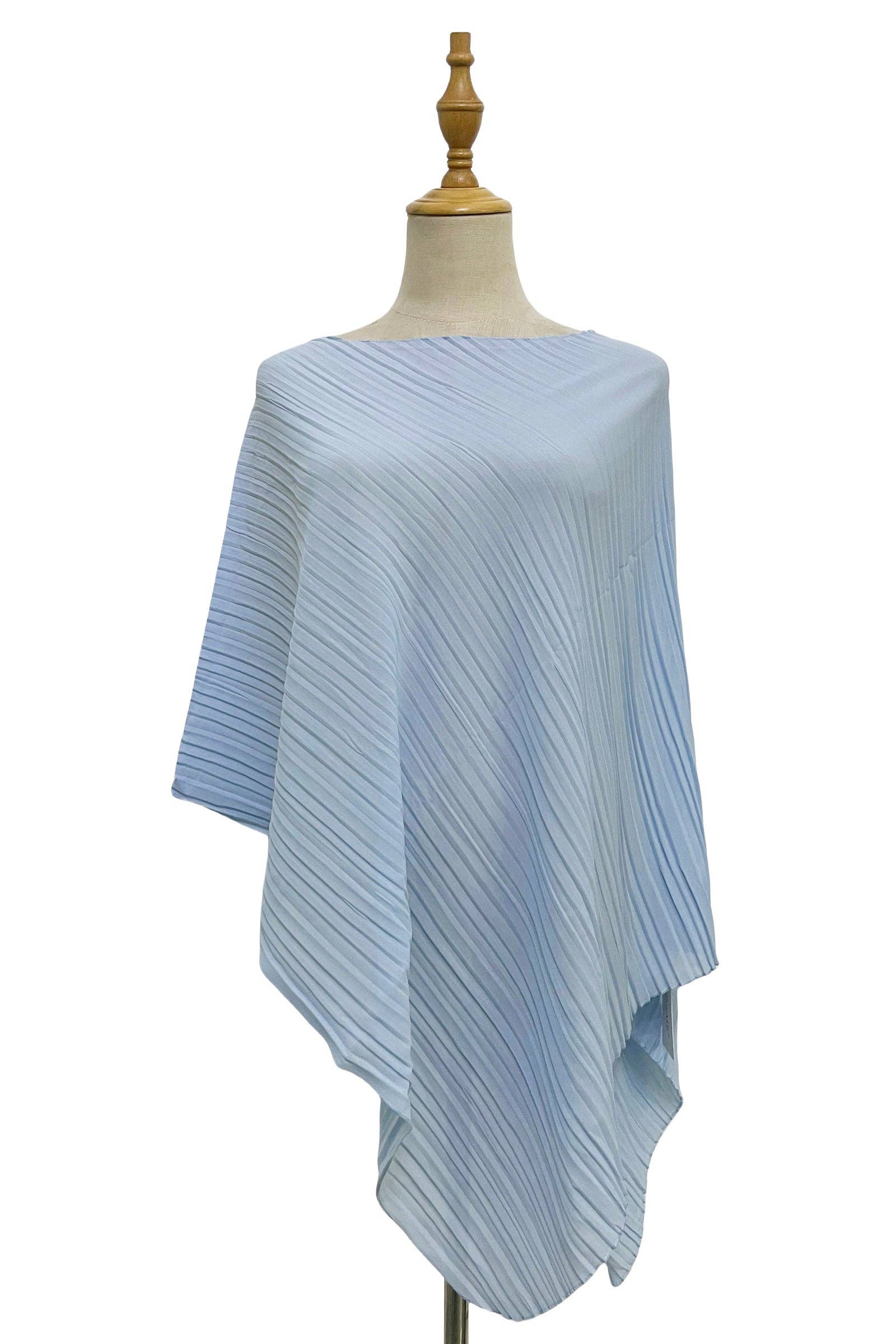 Fashion Scarf World – wholesale Swim cover-up – Women’s – Plain Pleated Chiffon Cover Up18