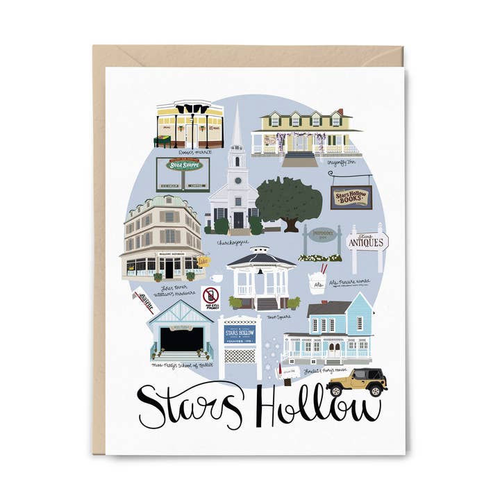 Stars Hollow Card - Gilmore Girls for wholesale by Lane Paper Works