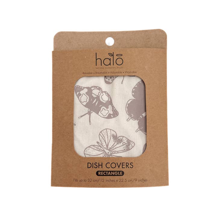 Halo Dish Covers - Wholesale Food Storage Wrap/Bag - Halo Dish and Casserole Cover Rectangle Butterflies3