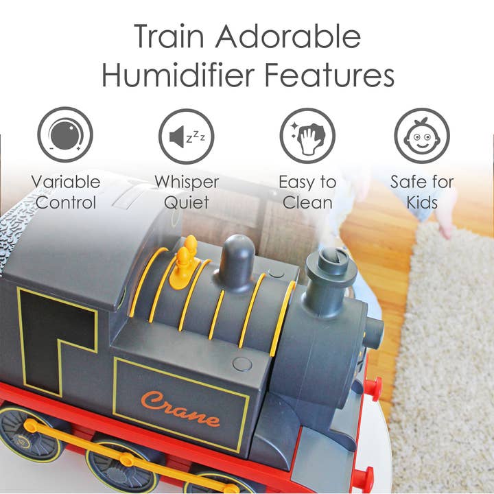 Crane Baby - Wholesale Air Humidifier - Crane Adorable 1-Gal. Ultrasonic Humidifier - Train