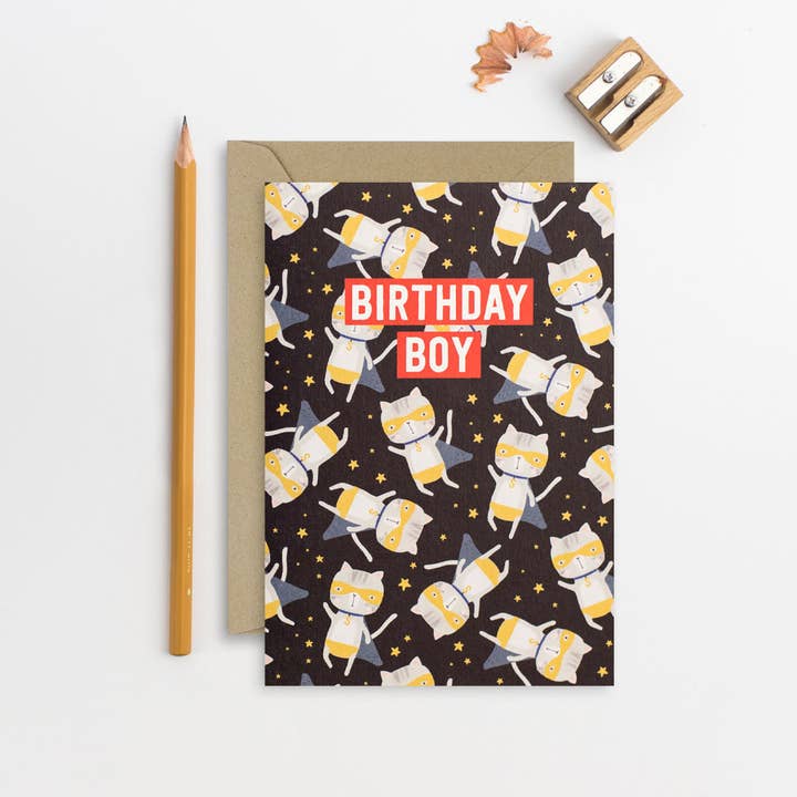 Carte d'anniversaire garçon pour la vente par Mifkins