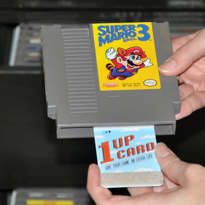 Custom 1UPcard Retro Game Cartridge Cleaner Sega Nintendo for wholesale by Katamco, LLC