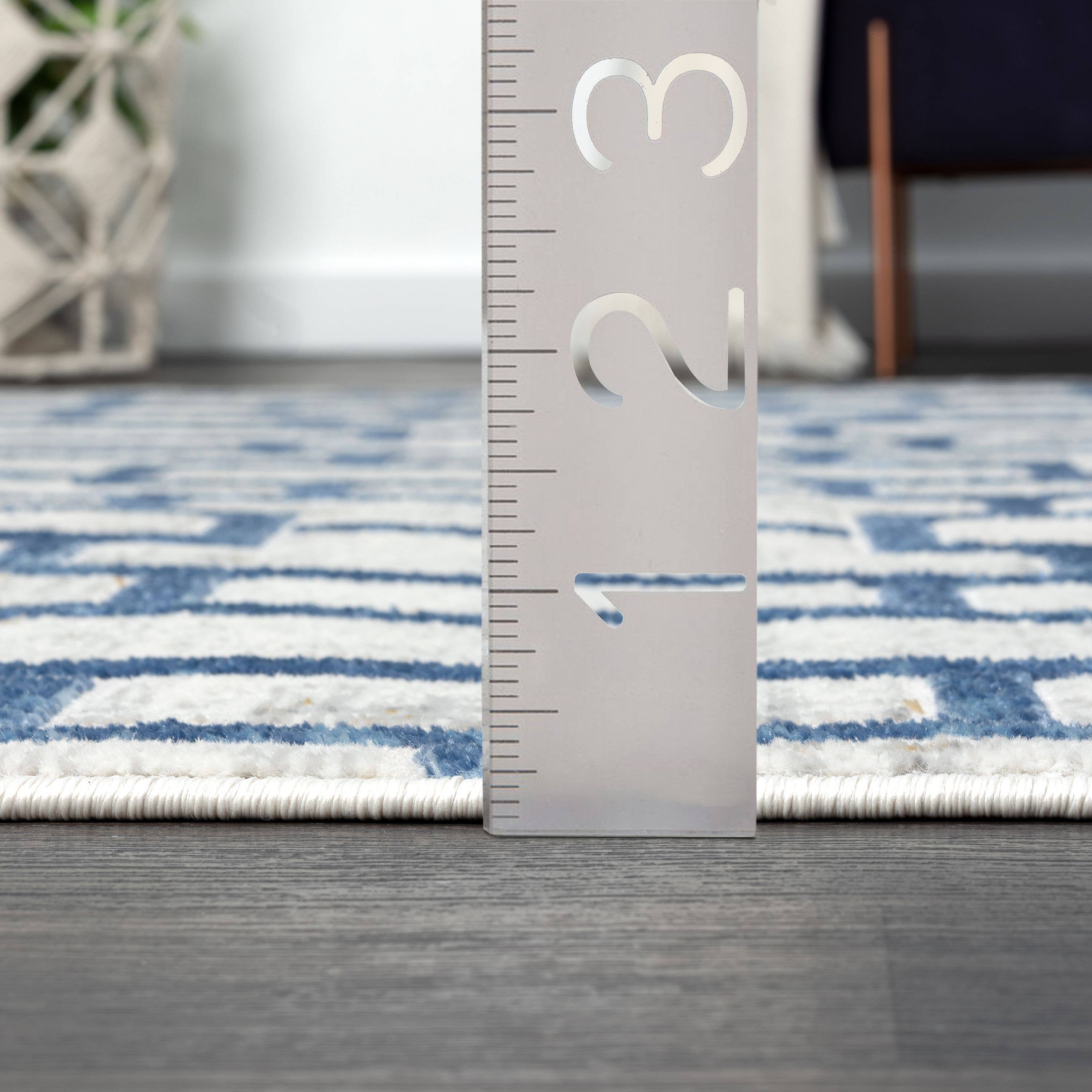 Abani Rugs – Großhandel Teppichvorleger – ABANI Atlas - Nahtloser Rechteckiger Blaugrauer Teppich8