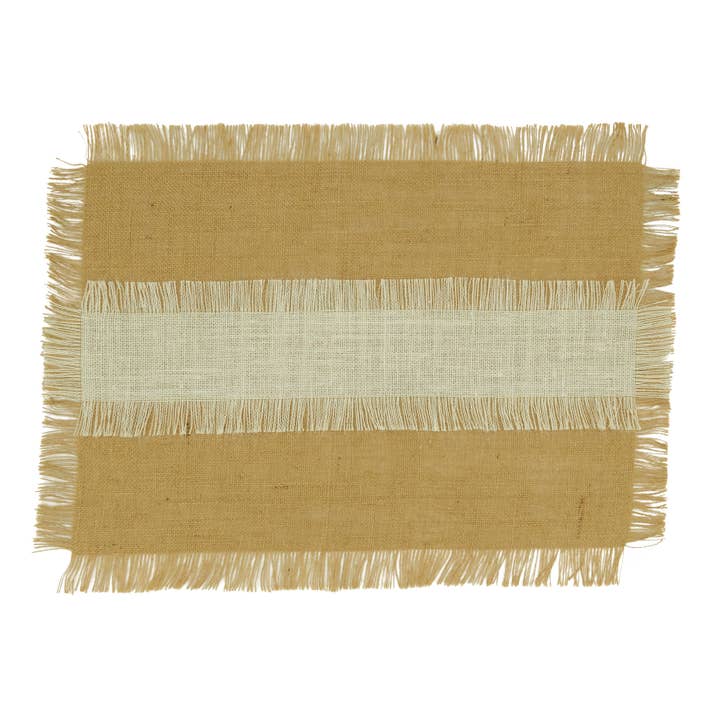 Saro Lifestyle - Wholesale Placemat - Banded Jute Placemat4