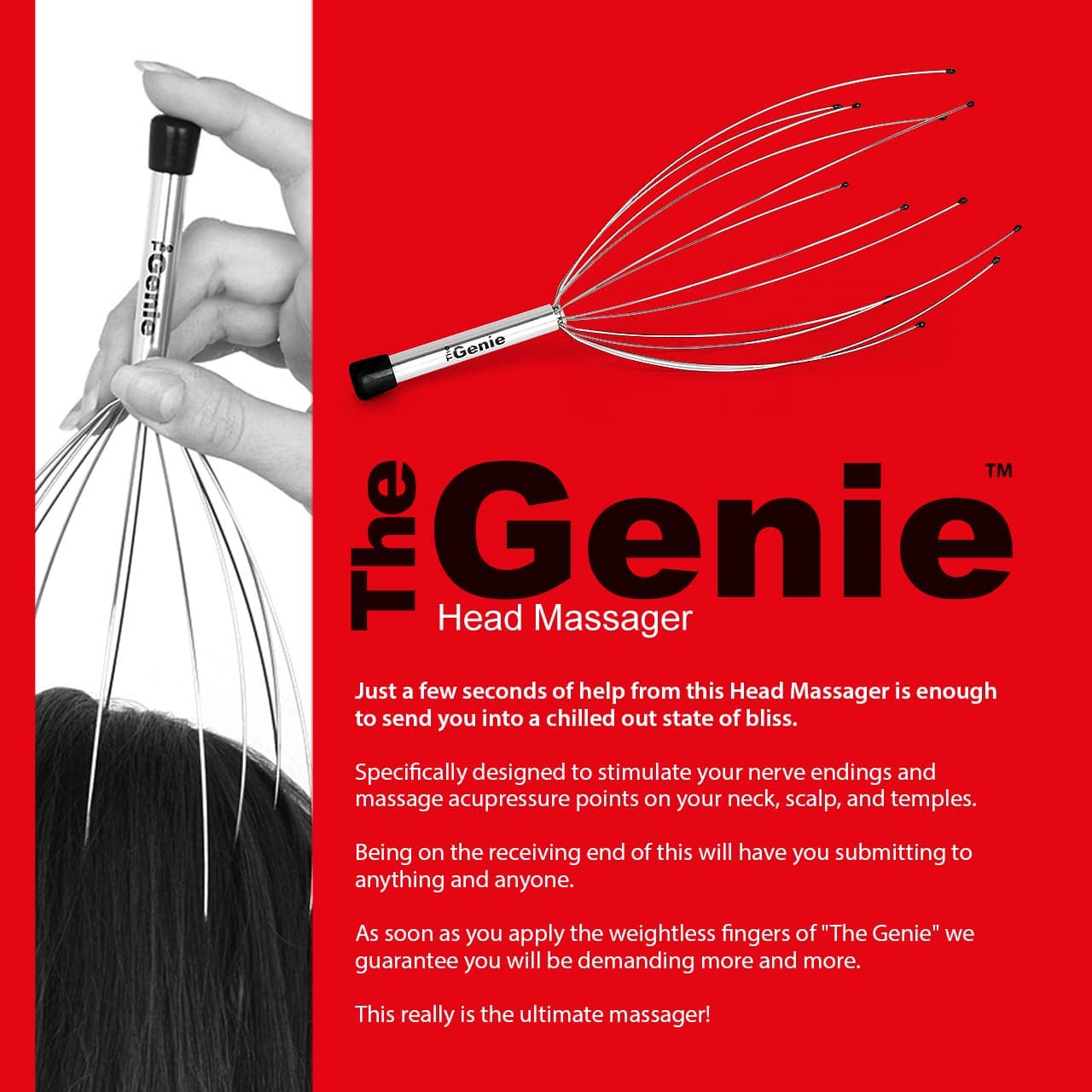 Wholesale Gifts Tomorrow - Wholesale Head Scratcher/Massager - The Genie Head Massager Scratcher Novelty Gadget Tool 4