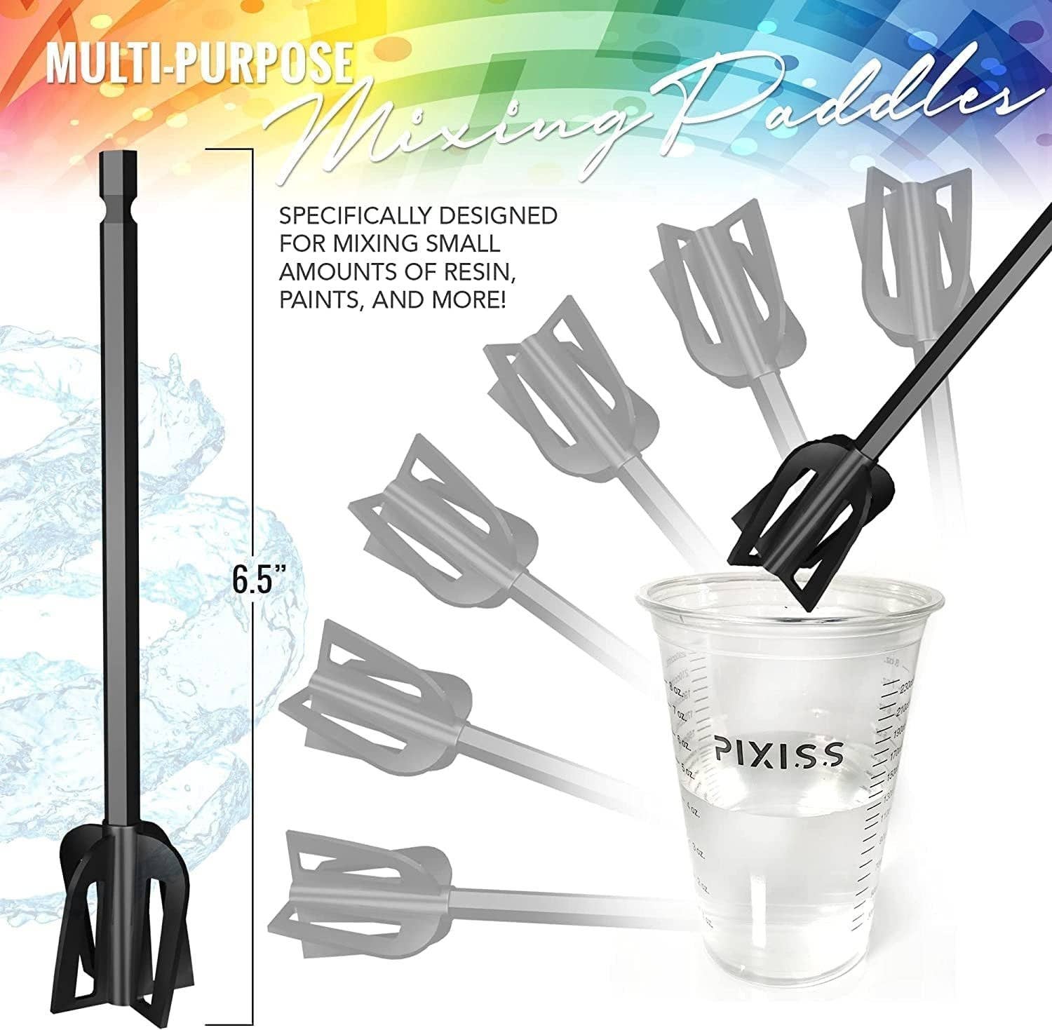 Pixiss - Wholesale Handy Tool - Resin Mixer Bundle - Mica Powder Accessories Rechargeable and Easy to Use Epoxy Resin Mixer by Pixiss3
