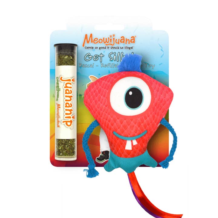SmarterPaw | Meowijuana & Doggijuana - Wholesale Pet Toy - Cat - Meowijuana® Get Silly Ruby Rascal Refillable Cat Toy