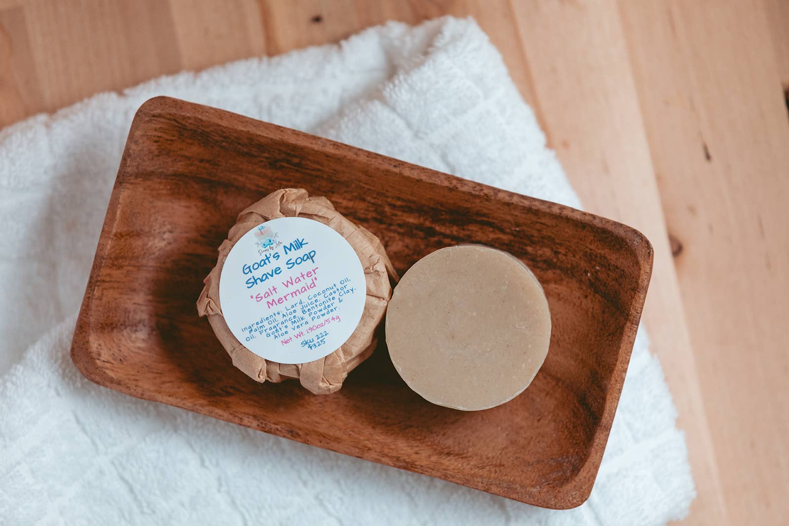 Soaps By Lela - Wholesale Shave Soap - Men's - Shave Soap with Bentonite Clay & Goat's Milk1