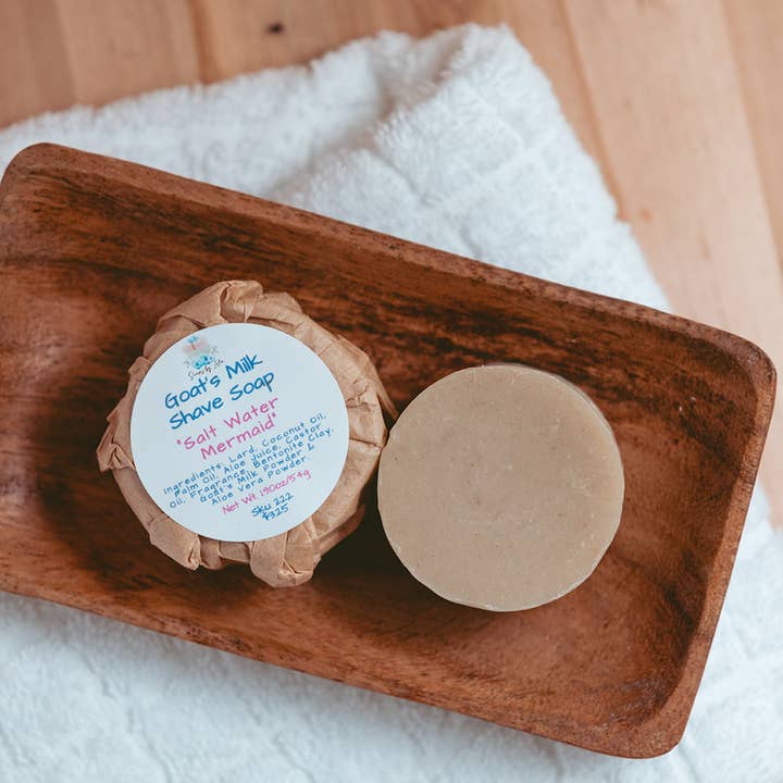 Soaps By Lela - Wholesale Shave Soap - Men's - Shave Soap with Bentonite Clay & Goat's Milk1