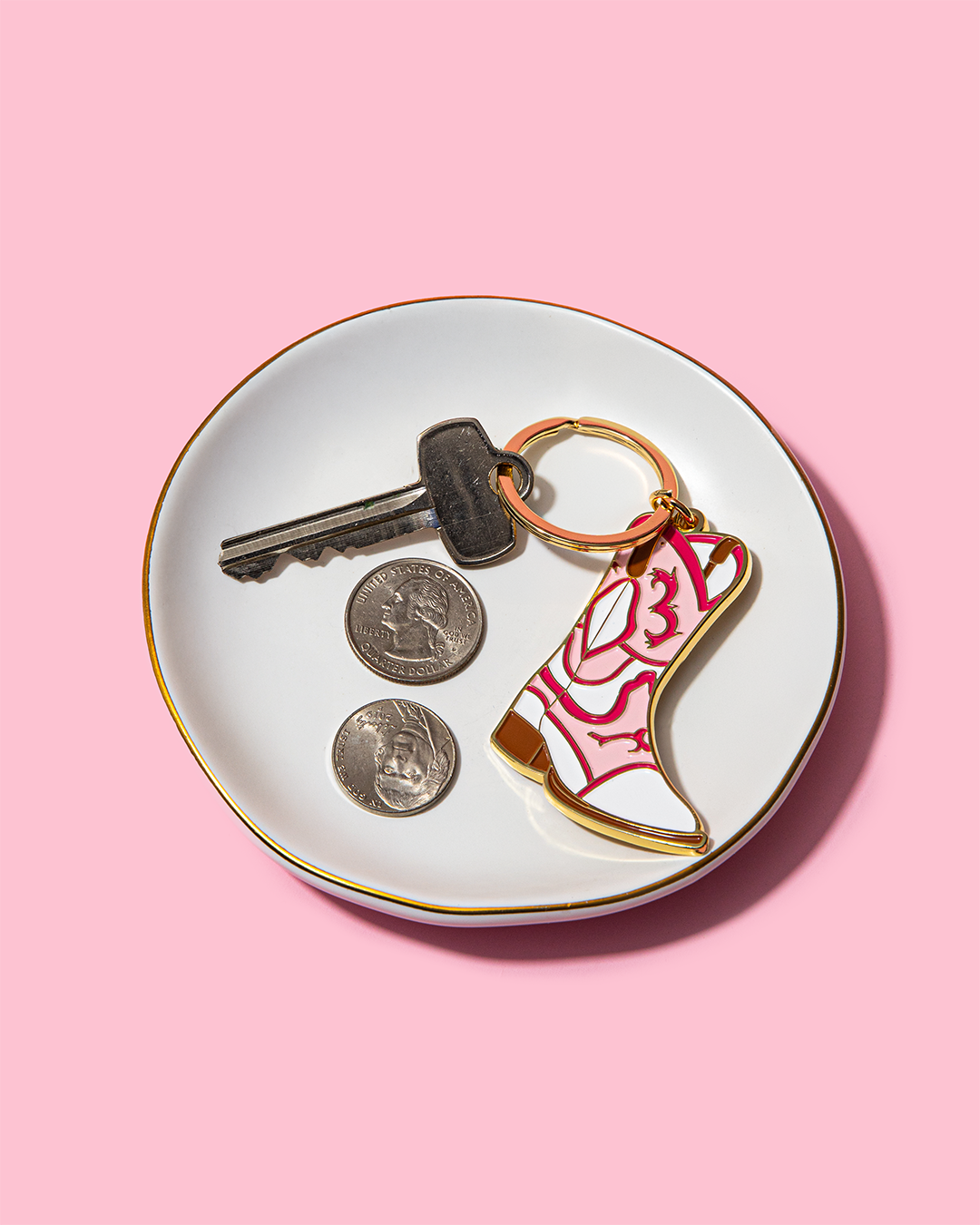 Brittany Paige - Wholesale Keychain - Women's - Cowboy Boot Enamel Keychain Bag Charm2