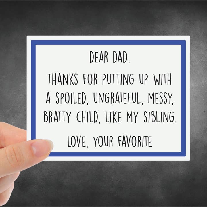 Snarky Card - Vaderdag - Beste vader voor wholesale door Snarky Megs