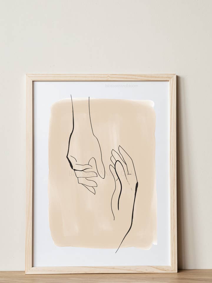 Beige & Händer Monoline för wholesale av Blossom & Bloom