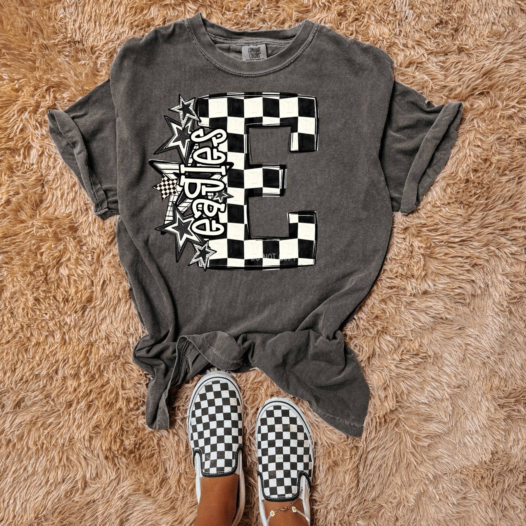 Wills Creek Designs - Wholesale T-Shirt (Graphic) - Women's - Checkered Star Mascot Wholesale Tee0