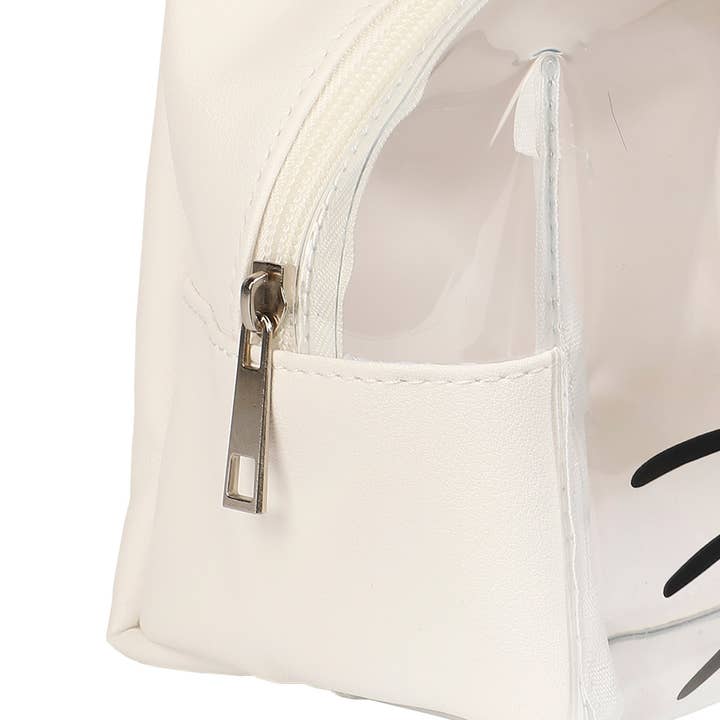 Bioworld Merchandising - Wholesale Makeup/Cosmetic Bag - Sanrio Hello Kitty Face Cosmetic Bag with 3D Bow and Zipper Closure5