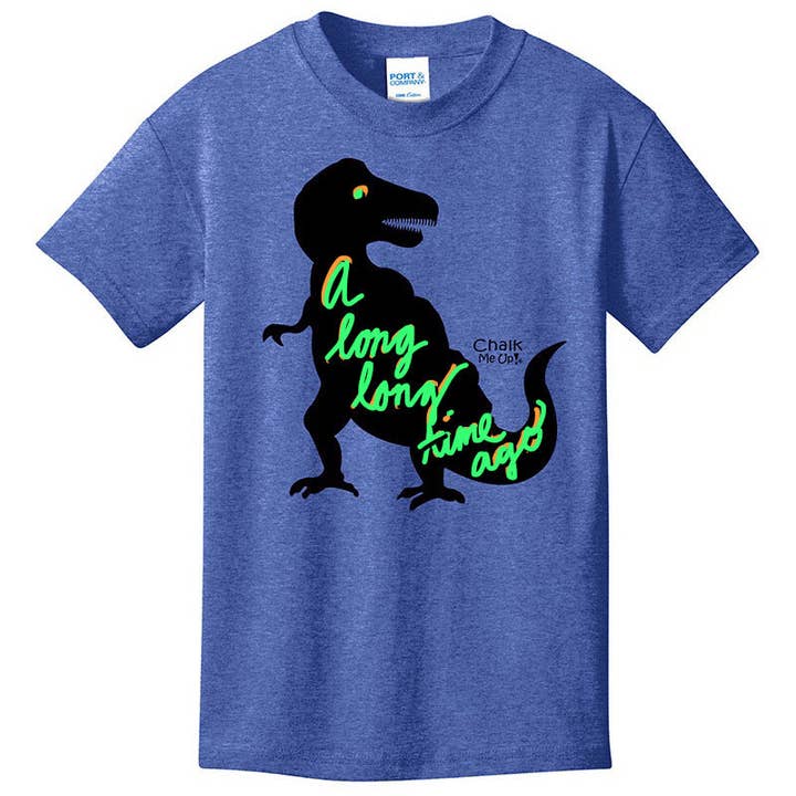 T-shirt TREX pour enfants avec 3 marqueurs à craie pour la vente par Chalk Me Up