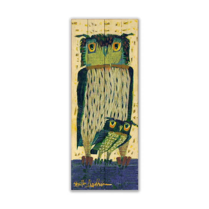 Peek-a-Boo Owls - Wood & Metal Wall Art for wholesale by Old Wood Signs