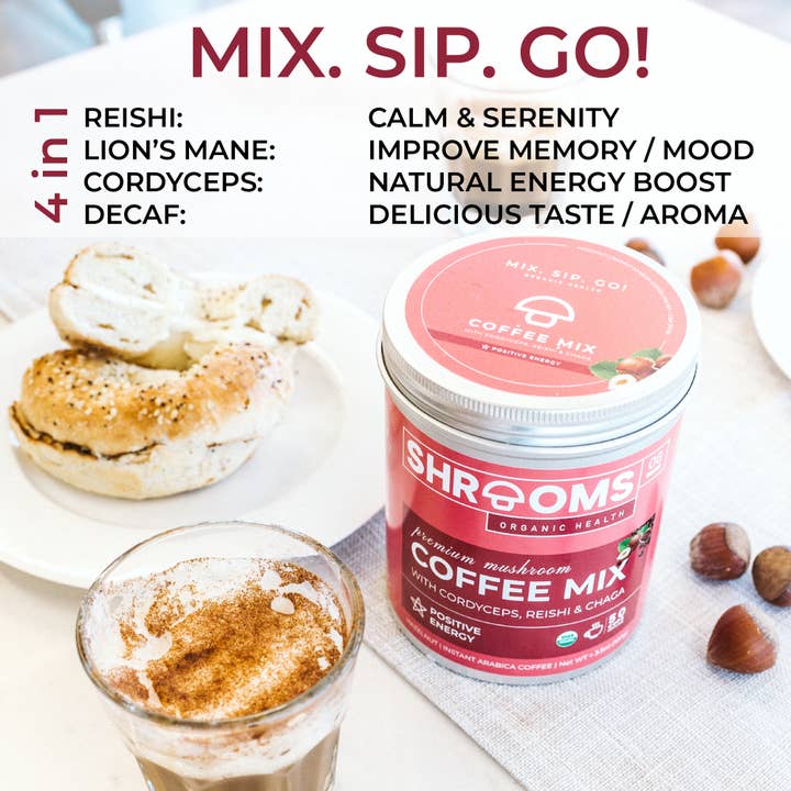 Shrooms OG – wholesale Snabbkaffe/-espresso – Premium hasselnöt Instant Svampar kaffe Mix