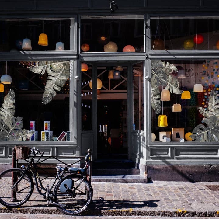 Green Tropic Leaves Window Decals for wholesale on Faire2