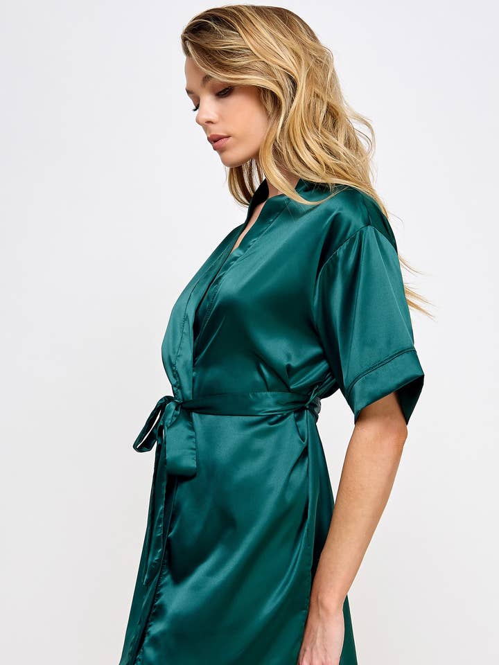 BeWicked - Wholesale Robe - Women's - 1947 Getting Ready Satin Robe4