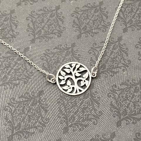 Say Anything... Jewelry by Stephanie Wilde - Wholesale Pendant/Charm Necklace - Openwork Family Tree Necklace