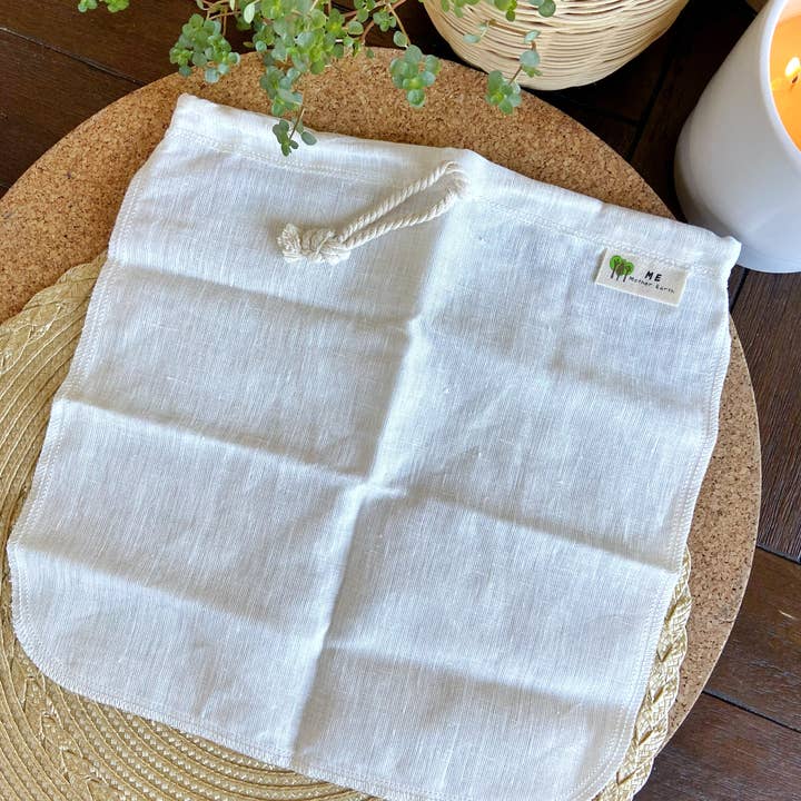 Me Mother Earth - Wholesale Food Storage Wrap/Bag - Organic Hemp Cotton Nut Milk Bag