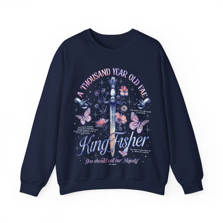 MagicMerchEmporium - Wholesale Graphic Sweatshirt - Women's - Kingfisher "A Thousand Year Old Fae" Sweatshirt12