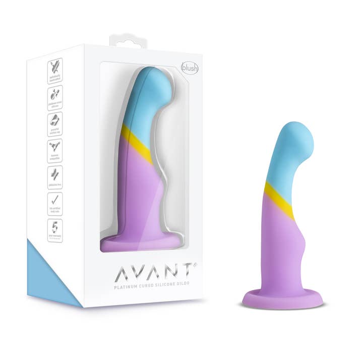 Blush - Wholesale Sex Toy - Avant D14 - Silicone 6 Inch Artisan Dildo - Heart of Gold