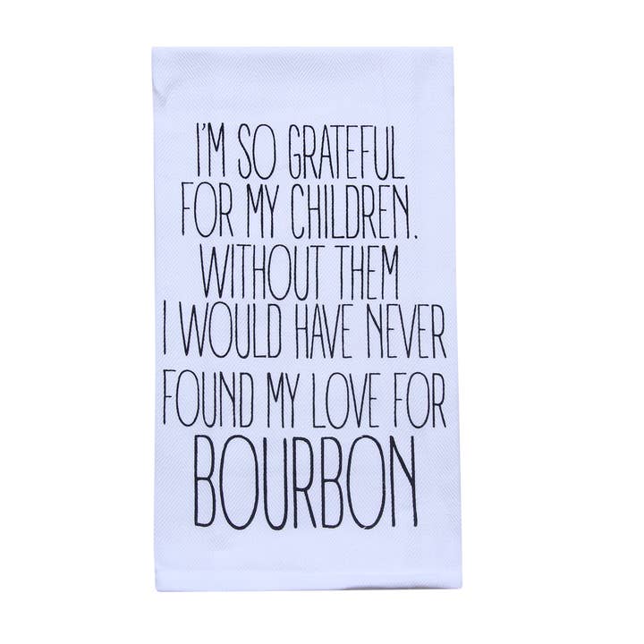 Tacksam för mina barn kökshandduk för wholesale av Barrel Down South