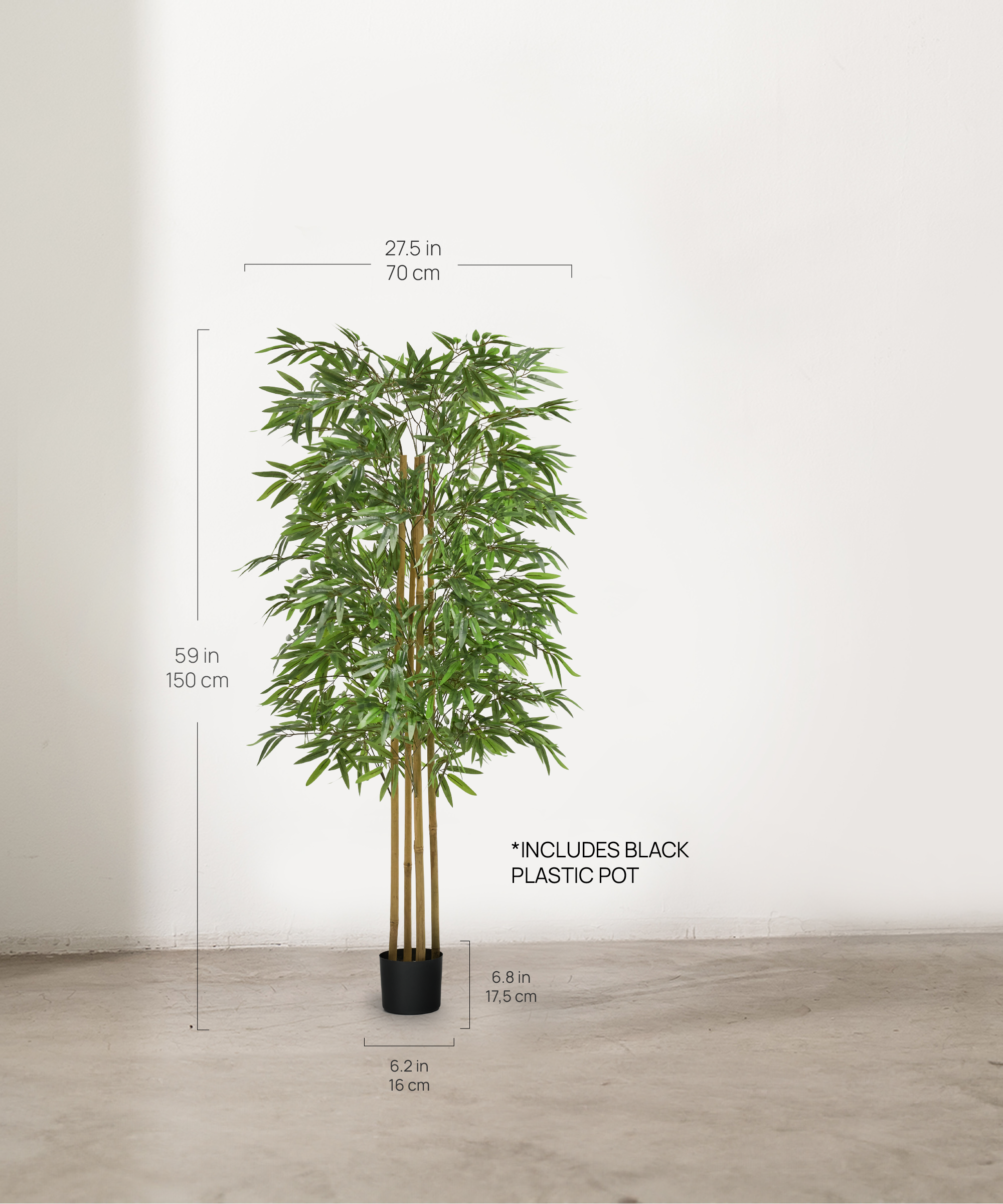 Maia Shop - Wholesale Artificial Plant - Artificial Bamboo 150 cm3