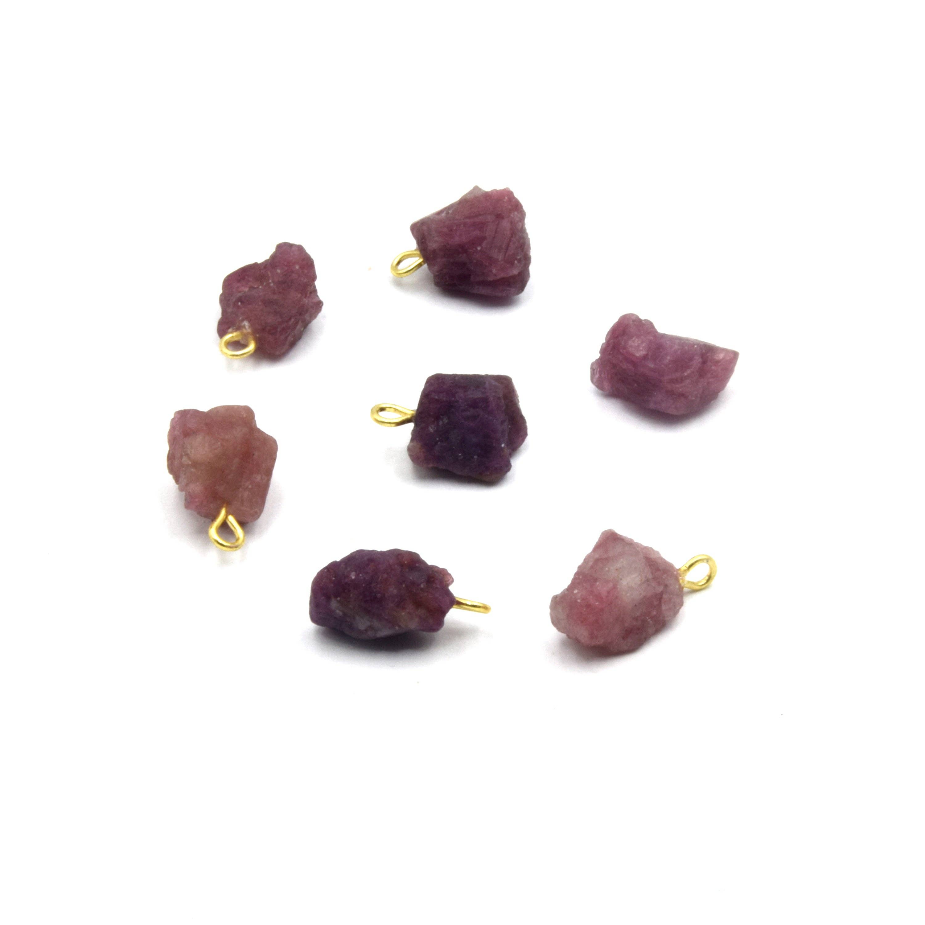 Only Beads - Wholesale Individual charm/pendant - Natural Raw Gemstone Charms - Birthstone Pendants12
