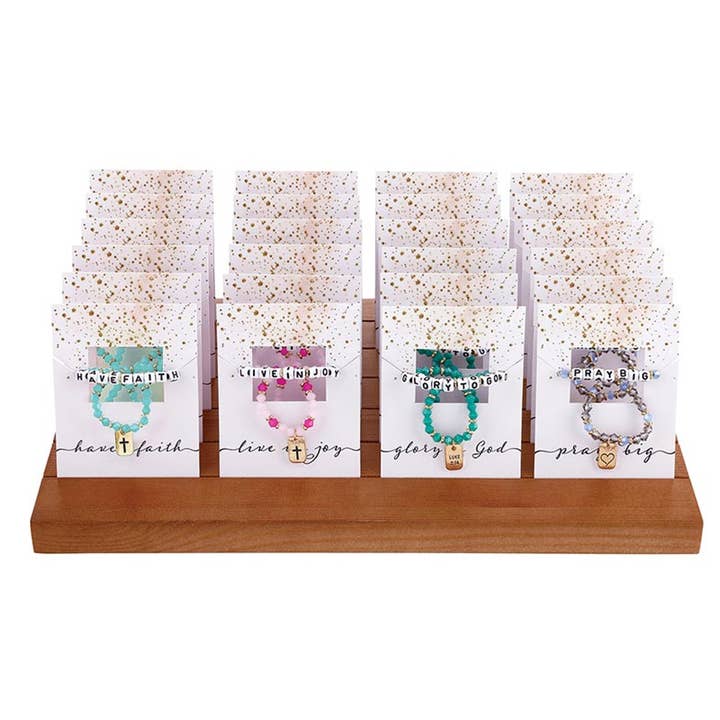 Word Beaded Tag Bracelet for wholesale by Faithworks by Creative Brands