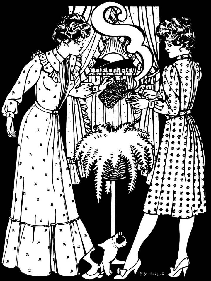 246 Calico Day Dress sewing pattern for wholesale by Folkwear