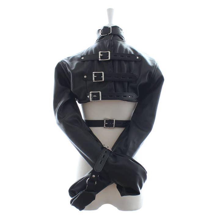 Plesur Body Products - Wholesale Sex Toy - Bondage Bolero Jacket - PVC Vegan Leather5