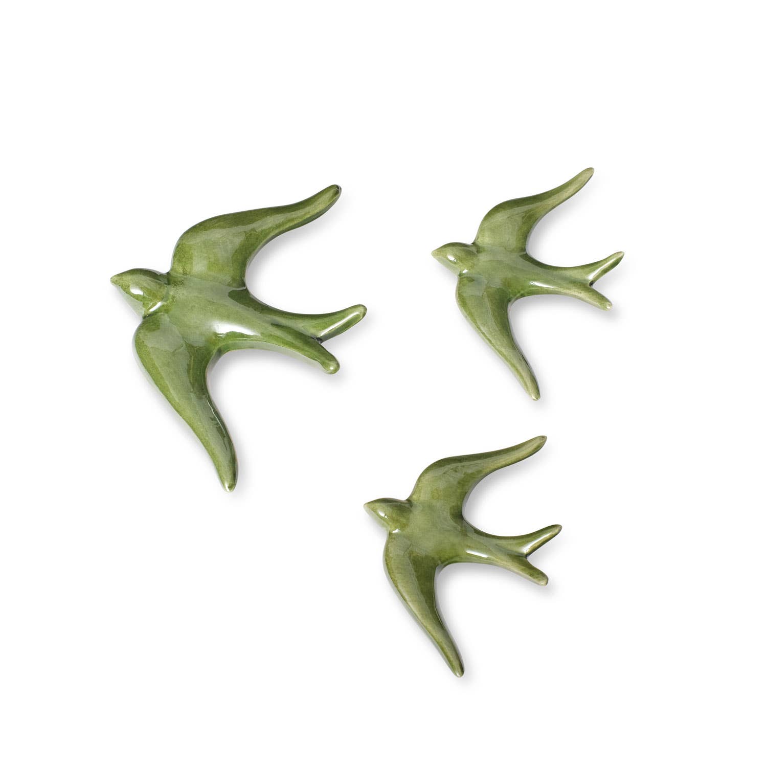 Casa Atlântica - Venta al por mayor Adornos de pared - Golondrinas de cerámica lisas en varios colores6