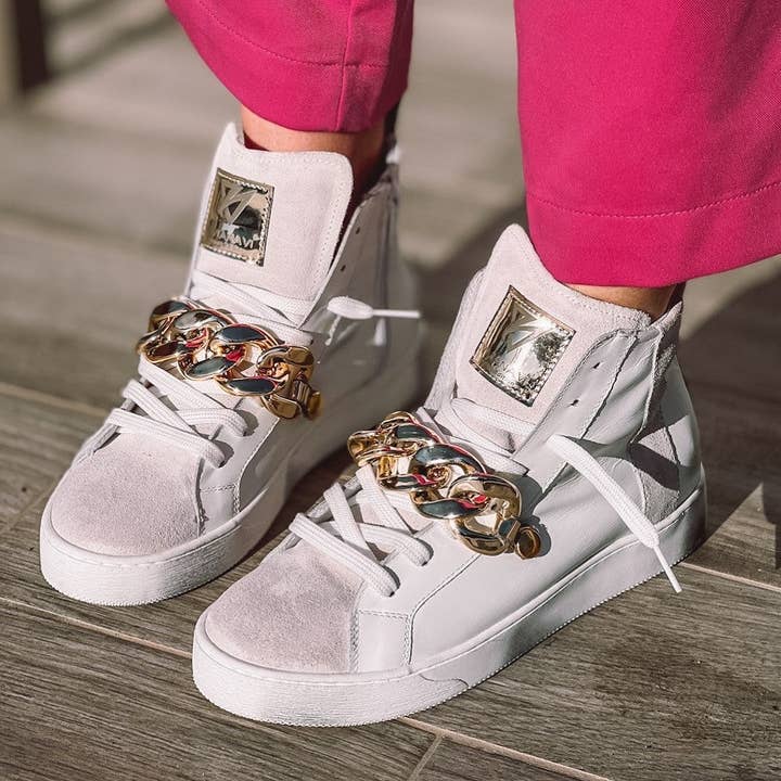 Raquel sneakers med hvid kæde VV21106 for engroshandel hos Shoppinlove