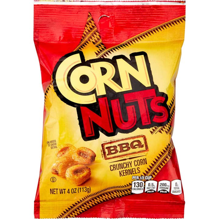 Shop The King - Wholesale Puffed Snack - CORN NUTS BBQ Crunchy Corn Kernels, 4 Ounce (Pack of 12)