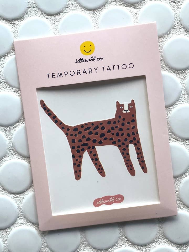 Leopard Temporary Tattoo for wholesale by Idlewild Co.