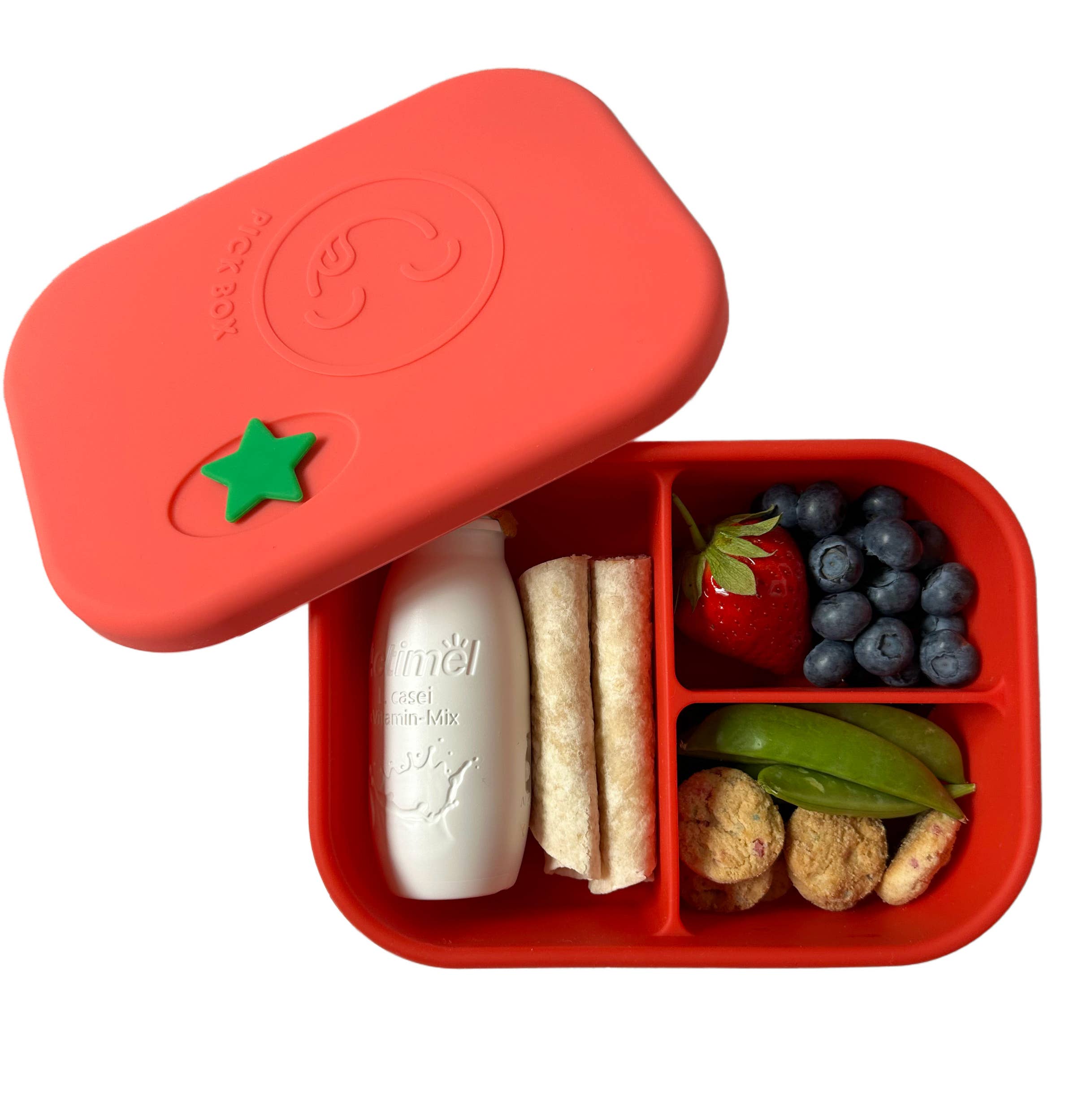 Pick Plates – Marmita/lancheira - Criança por atacado – Pick Box Classic - Marmita de Silicone com 3 Compartimentos12