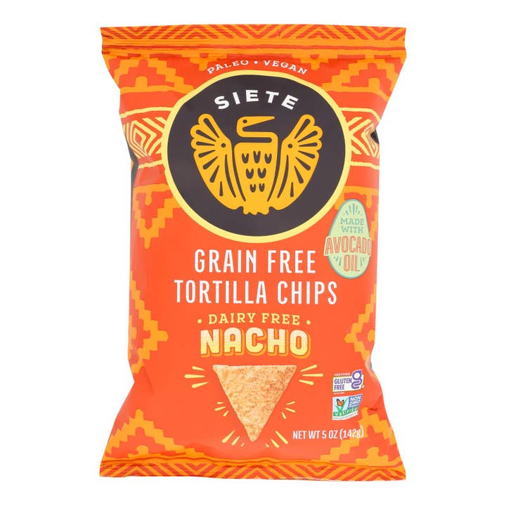 Siete Tortilla Chip - Nacho - Case Of 12 - 5 Oz for wholesale by Everyday Supply Co