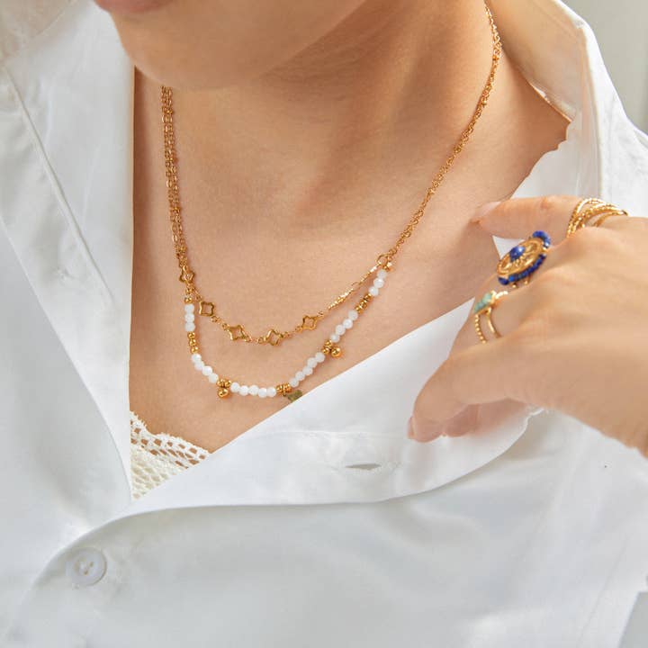 Collier multi-rangs - Dakota pour la vente par Lovelika