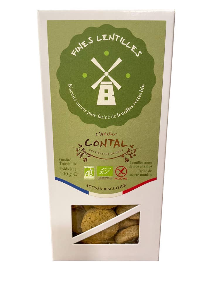 Biscotti dolci con lenticchie per la vendita all'ingrosso da parte di L'Atelier CONTAL