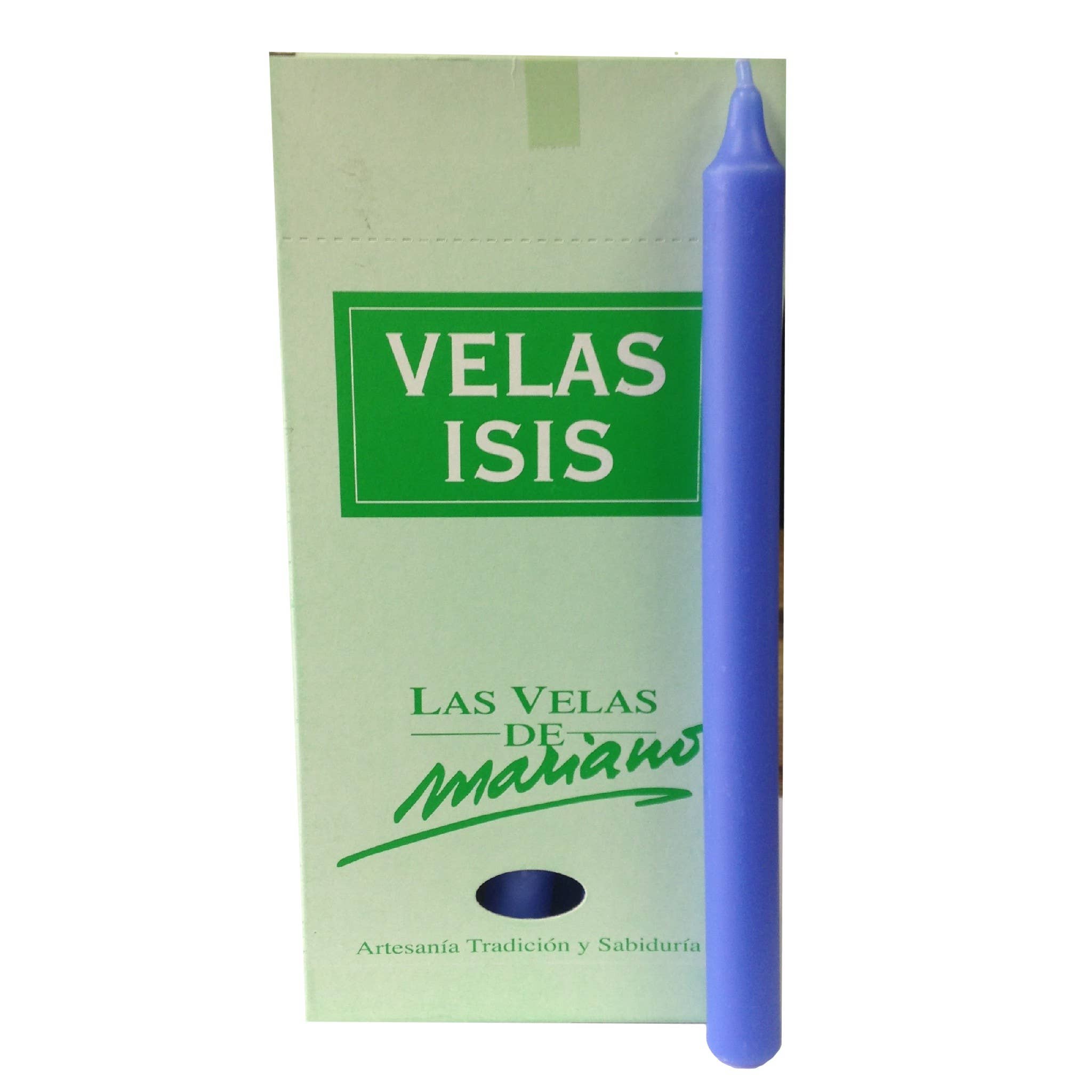 WLM – wholesale Votive candle – Velas Isis I Sky Blue0