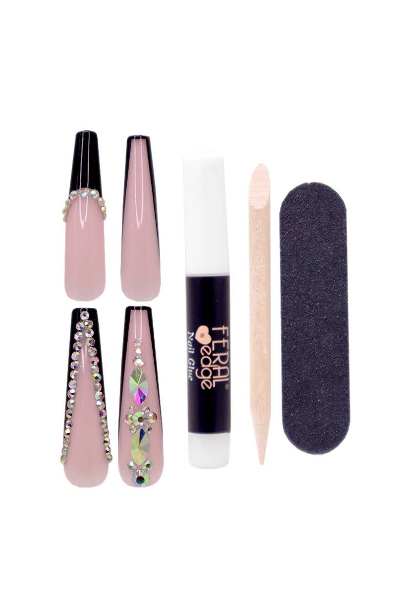 PINEAPPLE Beauty – wholesale Lösnaglar – Feral Edge Obsessed-13 Elevate Press on Nail Kit - 121