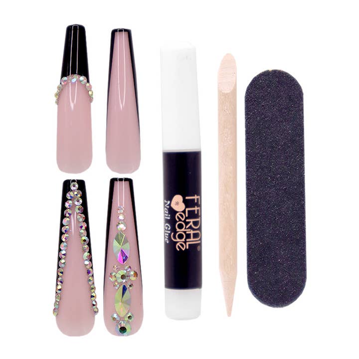 PINEAPPLE Beauty – wholesale Lösnaglar – Feral Edge Obsessed-13 Elevate Press on Nail Kit - 121