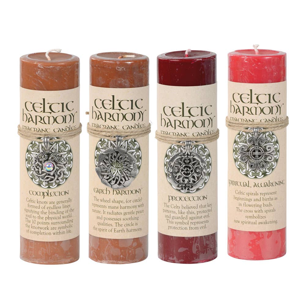 Benjamin International - Venta al por mayor Cirios pequeños - Vela de Colgante de Peltre Celtic Harmonies de 15 cm1